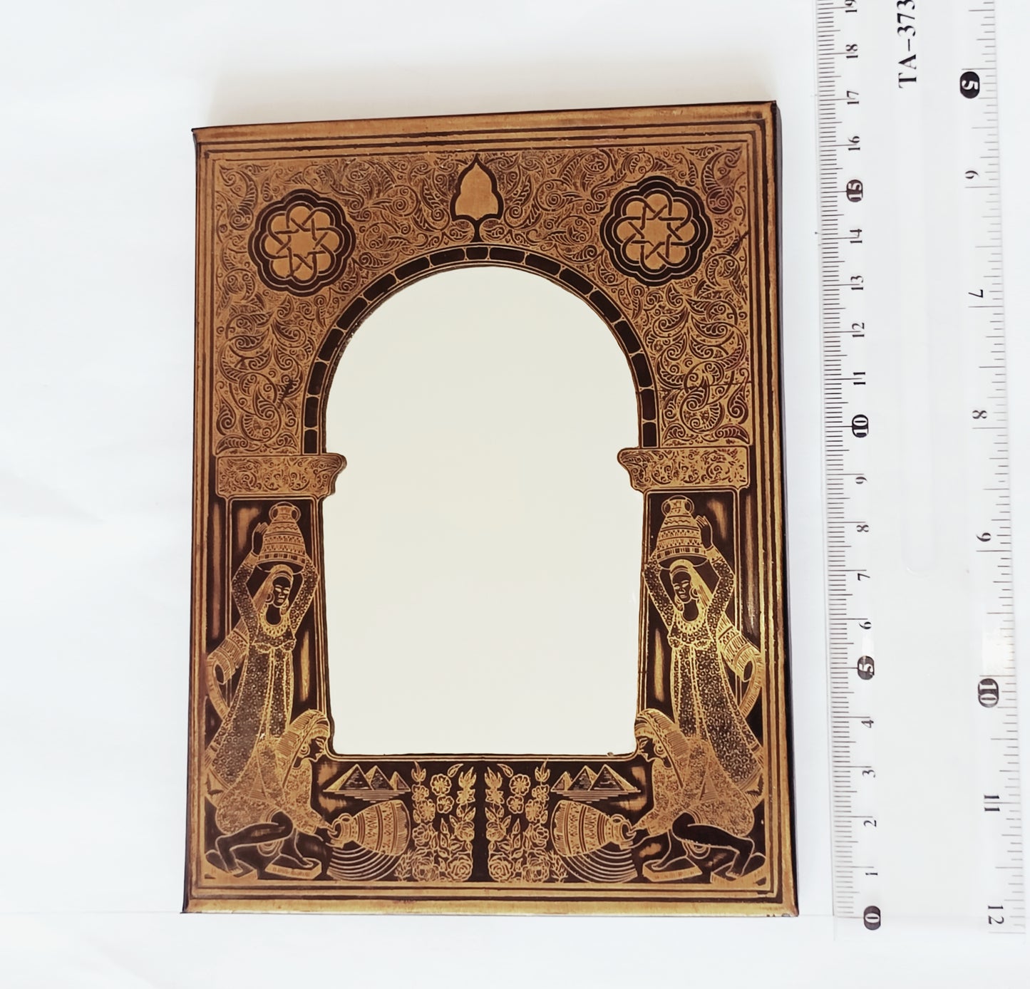 Small brass mirror